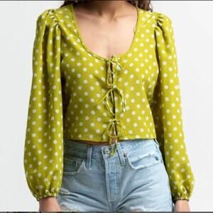 Levi's Women's Embry Tie Blouse Size M